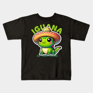 Iguana Be Your Friend Kids T-Shirt